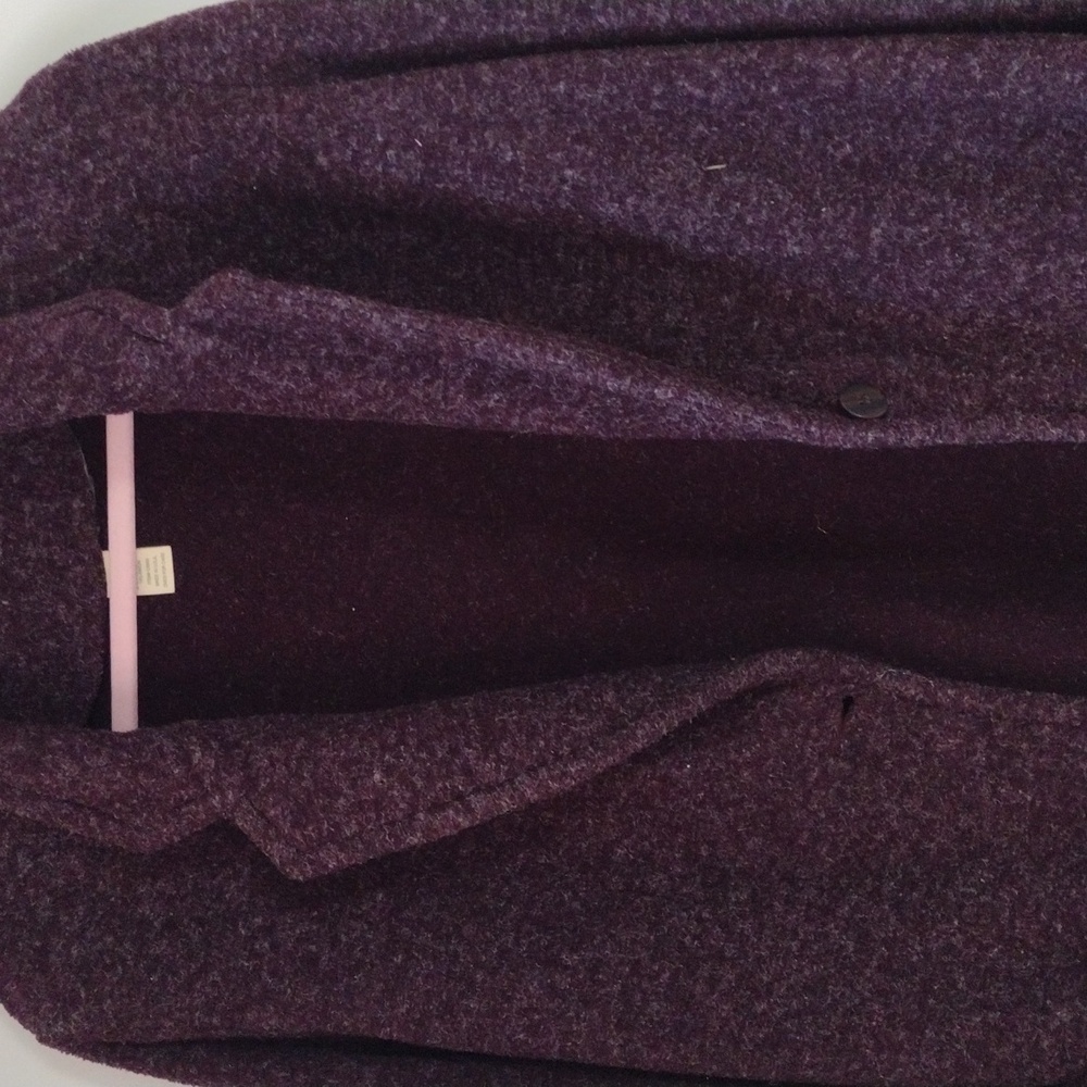 LL Bean size L Blazer type jacket Purple with White Specks thru out